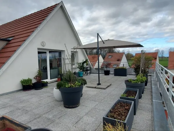 T3 67 m² avec terrasse, garage et vue dégagée - Muntzenheim