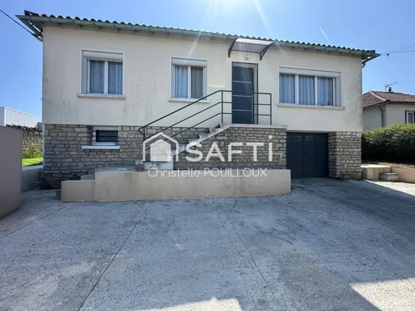 Maison rénovée, 3 chambres, bureau, jardin, sous-sol