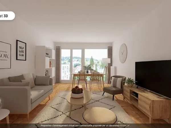Appartement 3 pièces 59 m²