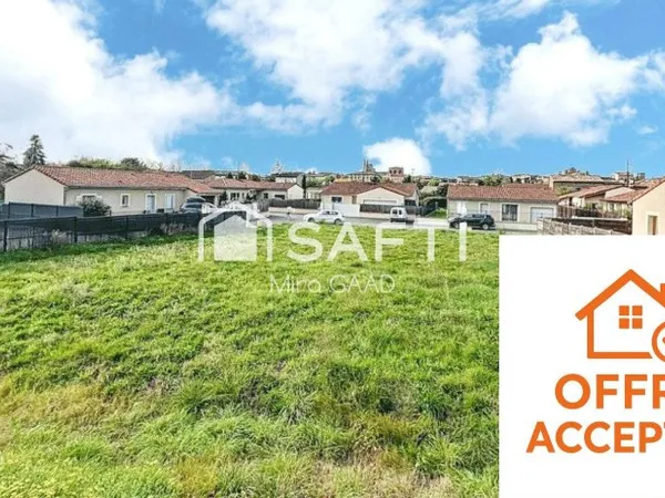 Terrain plat viabilisé proche tous commerces