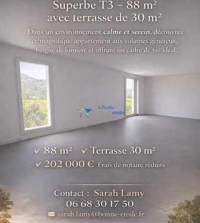 Appartement 3 pièces 88 m²