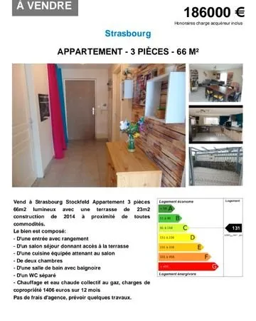 Je vend mon appartement à Strasbourg