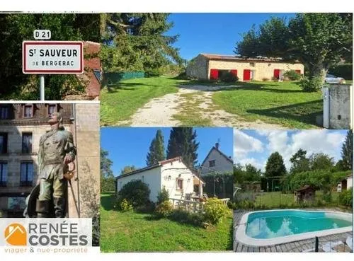 Vente en nue propriété - F76-H78 ans - ST SAUVEUR (24520)