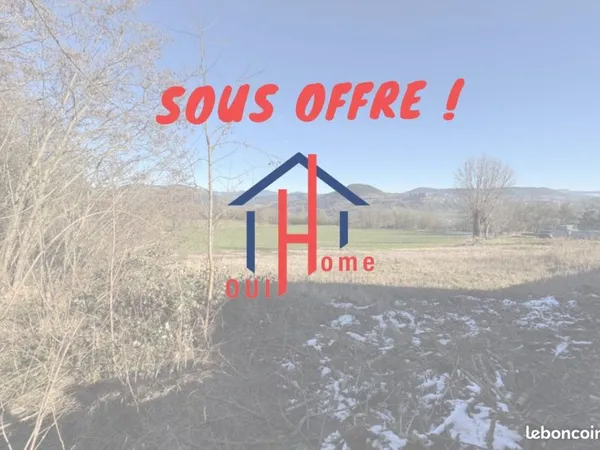 Terrain 1255 m² Coubon