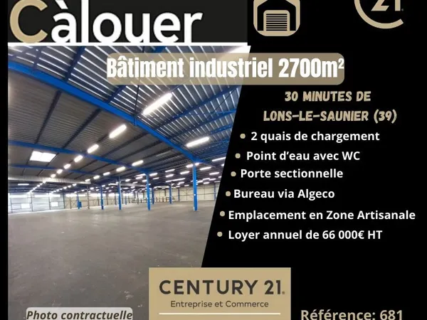 Local 2700 m² LONS LE SAUNIER