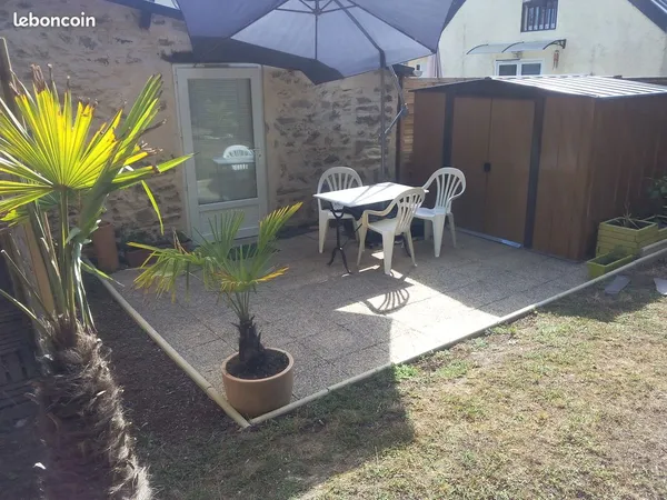 Studio T1 jardin et terrasse Savenay