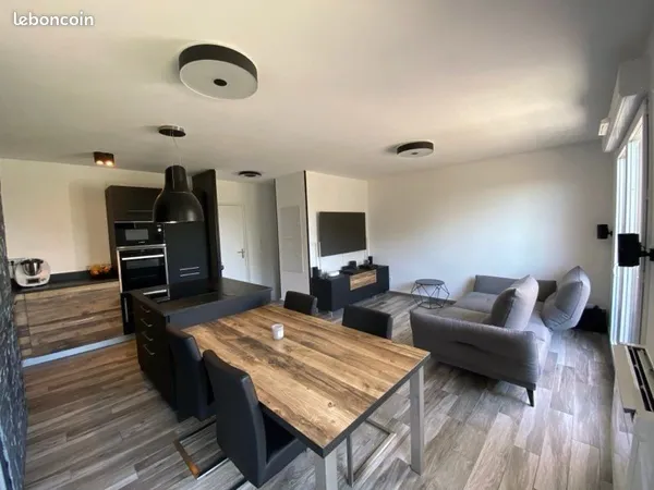 Appartement T3, 60m2 avec deux terrasses