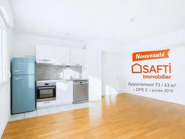 Appartement 3 pièces 63 m²