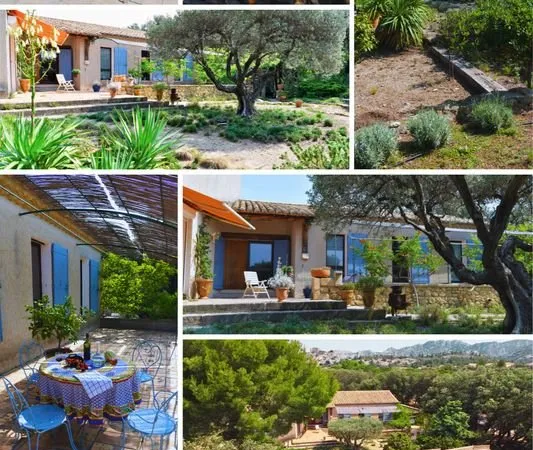 Maison de caractère de 140 m2 - Terrain 2070m2 clos - Piscine - 5 min village - Alpilles - Une maiso