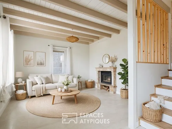 Maison de caractère alliant pierre et touches contemporaines