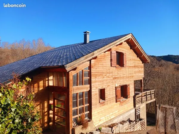 Maison individuelle en bois - 5 pieces- vue panoramique - Saillagouse