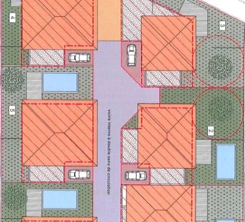 Terrain en lotissement 413 m²