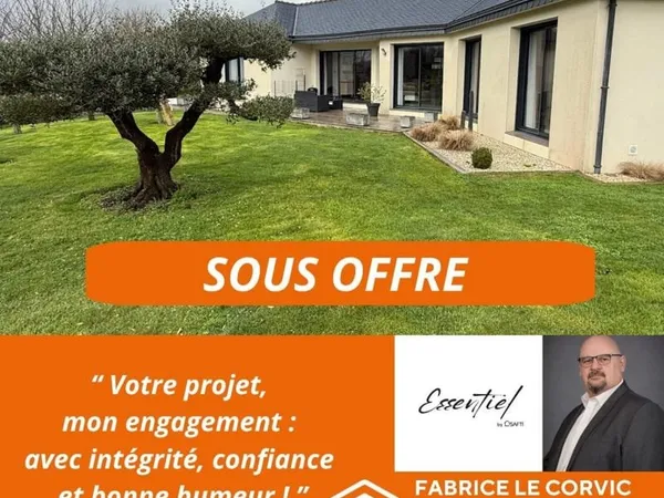 A MELRAND, MAISON DE PLAIN PIED DE 130 M2 SUR TERRAIN DE 1067 M2