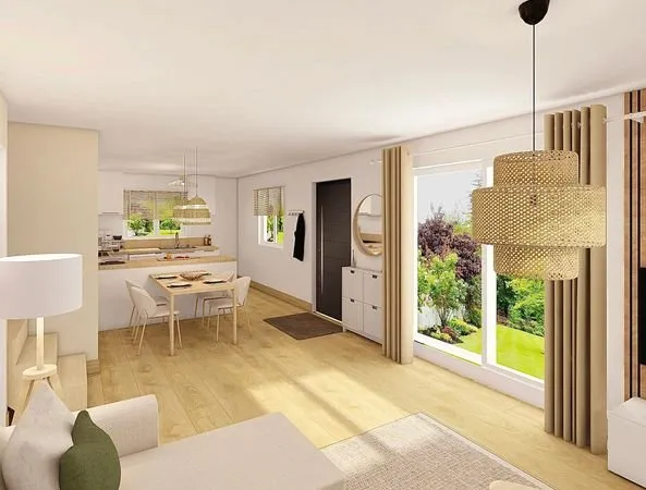 Duplex rénové dans maison mitoyenne avec jardin privatif