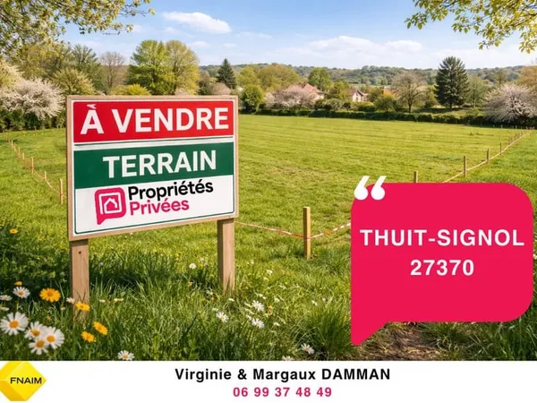 Rare à la vente : Terrain constructible de 1 973 m² hors lotissement