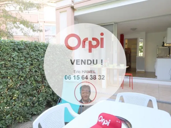 Appartement Palavas-Les-Flots studio cabine avec terrasse, jardinet et parking privé
