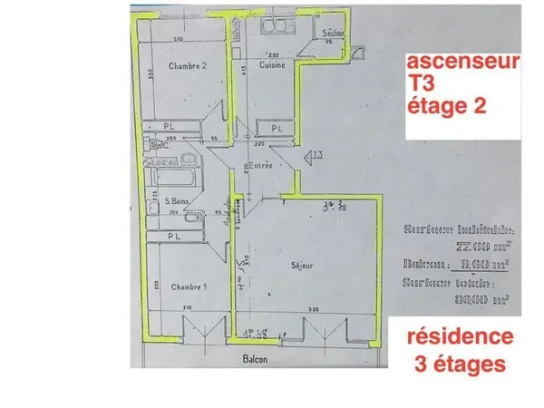 Appartement de 77m2 à louer sur Le Bouscat