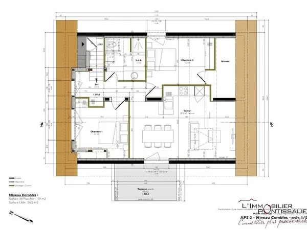 Appartement 3 pièces 72 m²