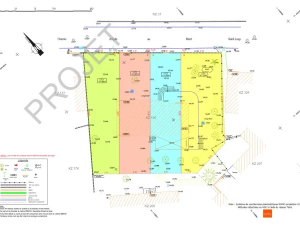 Terrain en individuel 329 m²