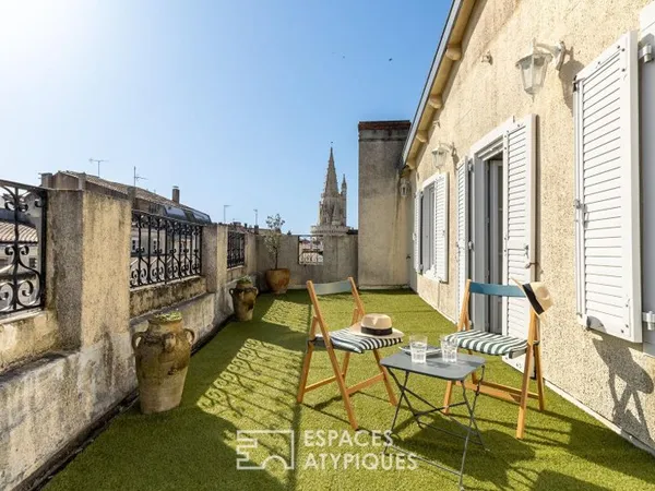Appartement-terrasse avec vue sur les Tours de La Rochelle
