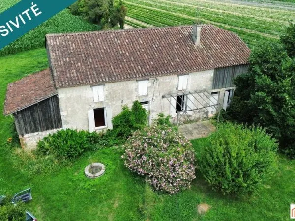 Maison de campagne 3 chambres, dépendance sur terrain 3610m2