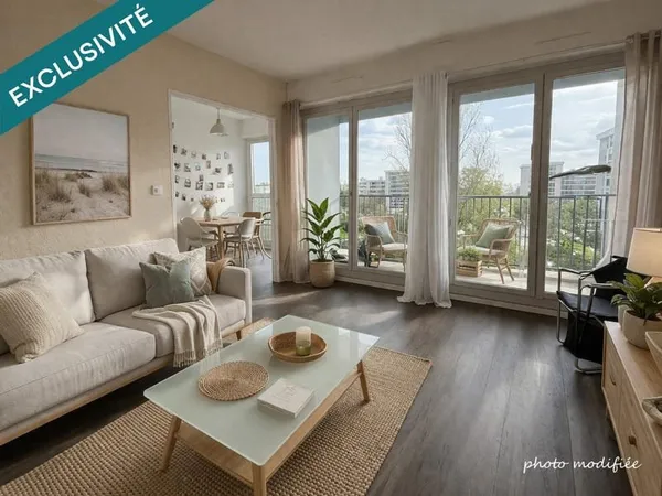 Appartement T3 lumineux au 5e étage avec ascenseur