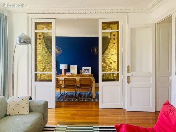Appartement de 111m2 + 9m2 et grand jardin collectif