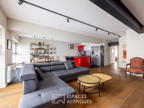 Loft avec patio privatif à deux pas du métro république