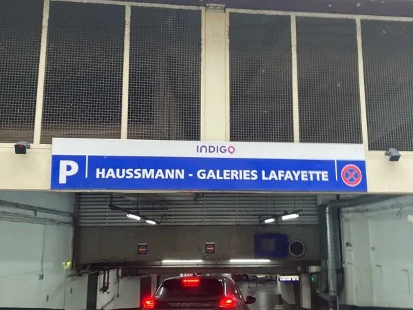 Place de parking Galerie Lafayette