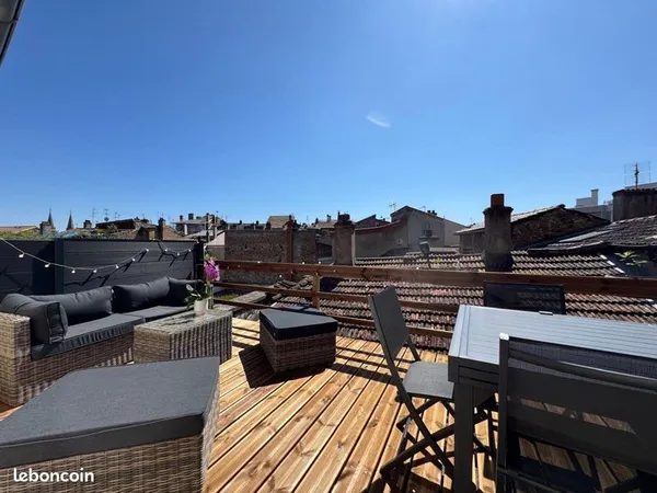 ✨ T4 EXCEPTIONNEL 143m² - TERRASSE PLEIN CIEL SUD - DERNIER ÉTAGE - RÉNOVÉ STANDING - VIEUX MÂCON