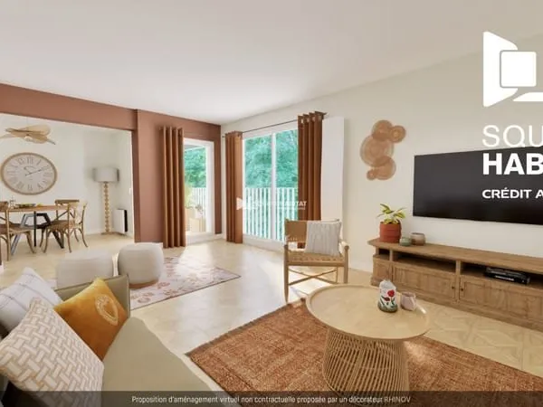 T5 - 97 m² - Calme & verdure - 2e étage avec ascenseur - Parking