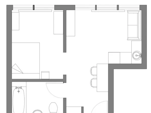 Studio 1 pièce 25 m²