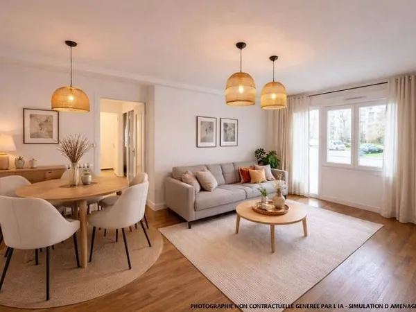 Appartement 3 pièces 57 m²