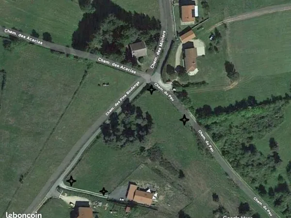 Vente terrain de 3 lots constructibles