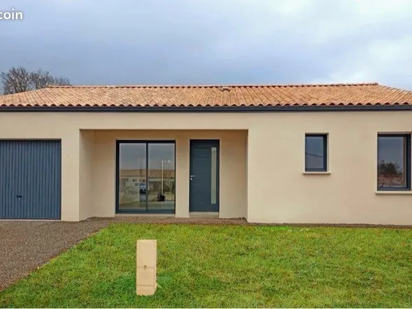 Maison neuve 4 chambres - Meursac (17120) - 114 m² - Clim + chauffage au so