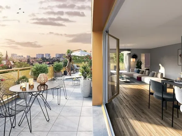 Retour a la vente 4 pieces neuf visitables 87m² + 10 m² balcon+ parking tva 5.5%