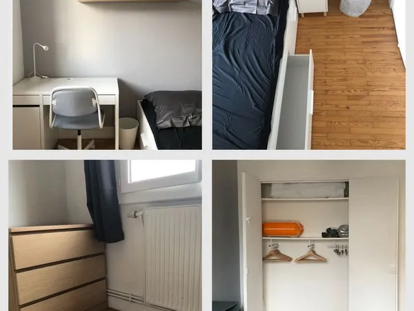 Chambre meublée colocation - Appartement rénové + balcon Grenoble