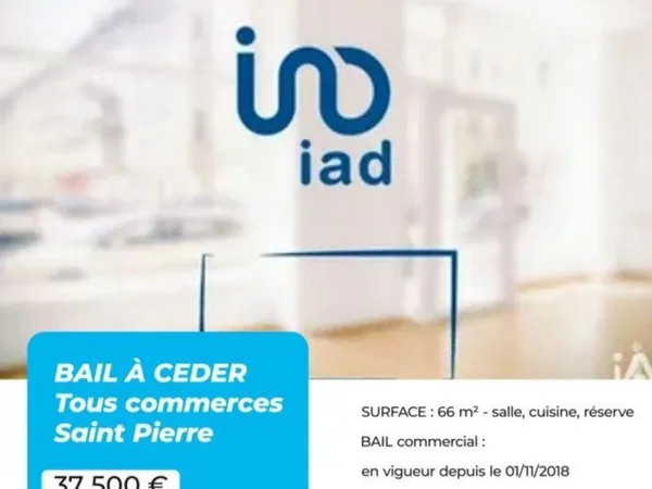 Vente Droit au bail 66 m²