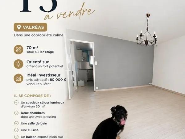 Appart T3 à vendre/Valréas