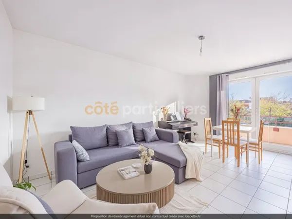 SOUS PROMESSE -- SAINT SEBASTIEN s/ Loire--APPARTEMENT T2--BALCON--GARAGE FERME--PROCHE TOUTES COMMO
