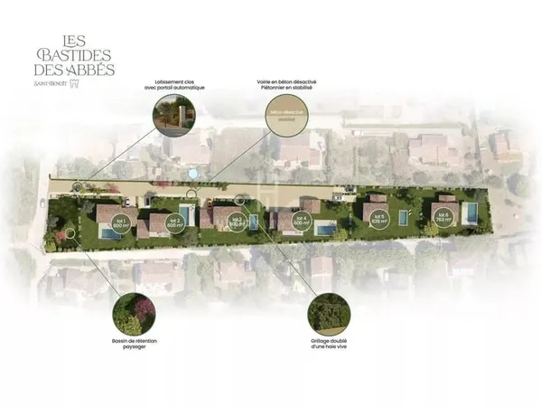 Terrain constructible dans petite résidence sécurisée