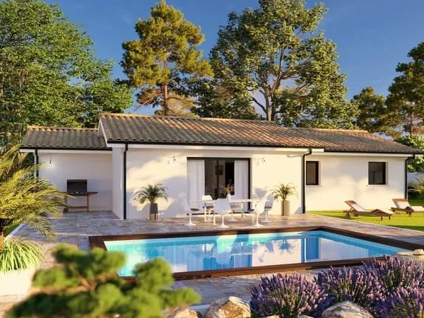 TERRAIN+MAISON A LABRIT