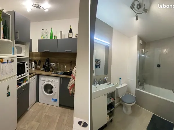 Appartement T2 meublé à louer sur BRUGES. Bail 12 mois renouvelable