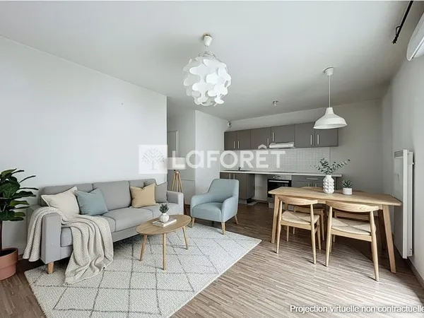 Appartement Bordeaux 2 pièce(s) 44 m2, Balcon, Parking