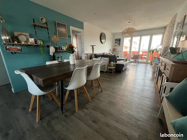 🏡 Appartement T4 - 81 m² - 3 chambres - Lorient proche Scorff