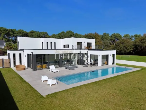 Villa contemporaine neuve + terrain constructible de 1000 m²
