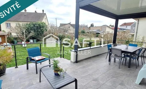 Maison familiale 4 chambres avec pergola
