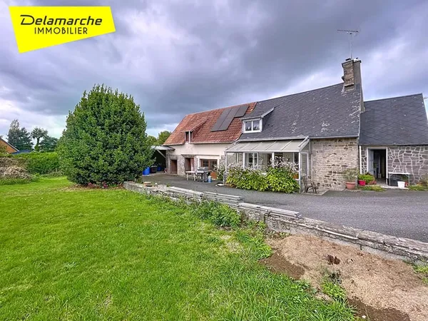 A vendre maison 3 pièces , dépendances et terrain d'env. 1640m2 à La Colombe (50800)