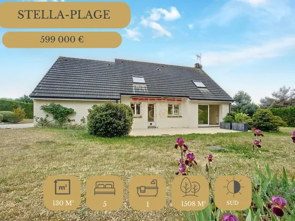 SECTEUR RESIDENTIEL DE STELLA PLAGE VILLA 5 CH DOUBLE GARAGE