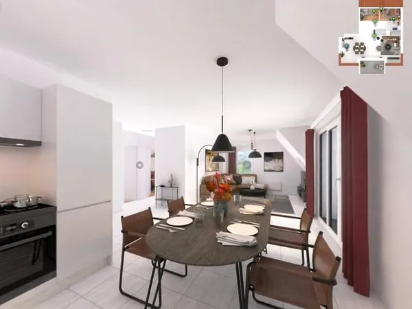 Appartement 3 pièces 63 m²